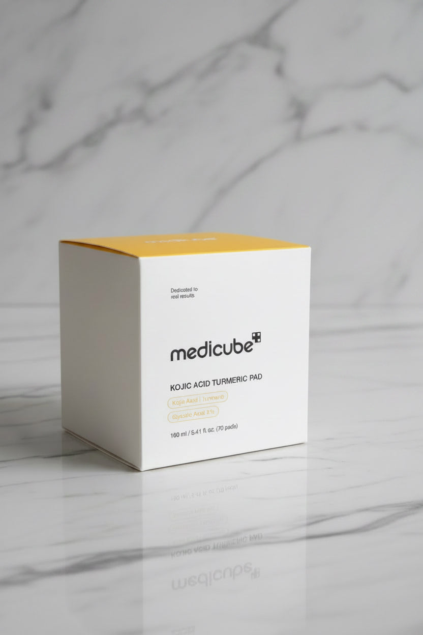 Medicube Kojic Acid Turmeric Pads 70 Count Dual Sided Exfoliating