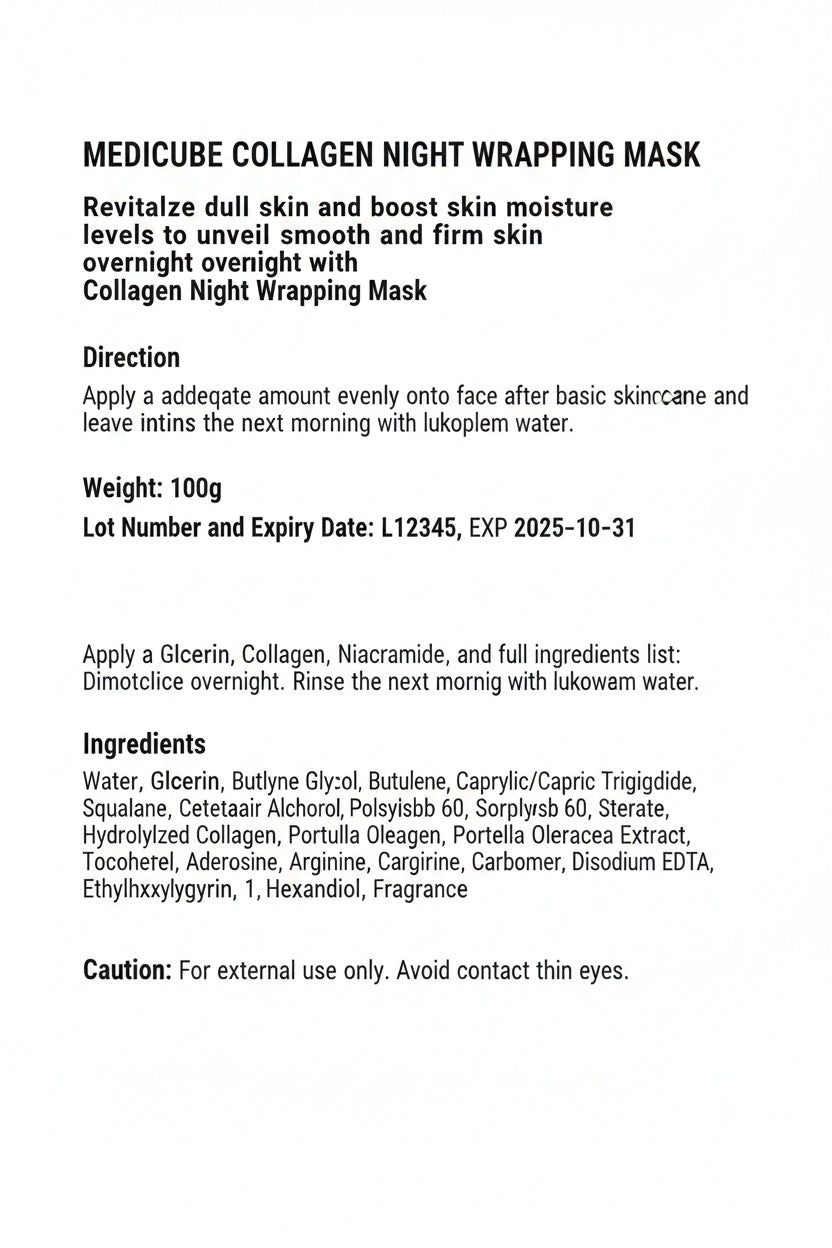 Medicube Collagen Night Wrapping Mask 75g