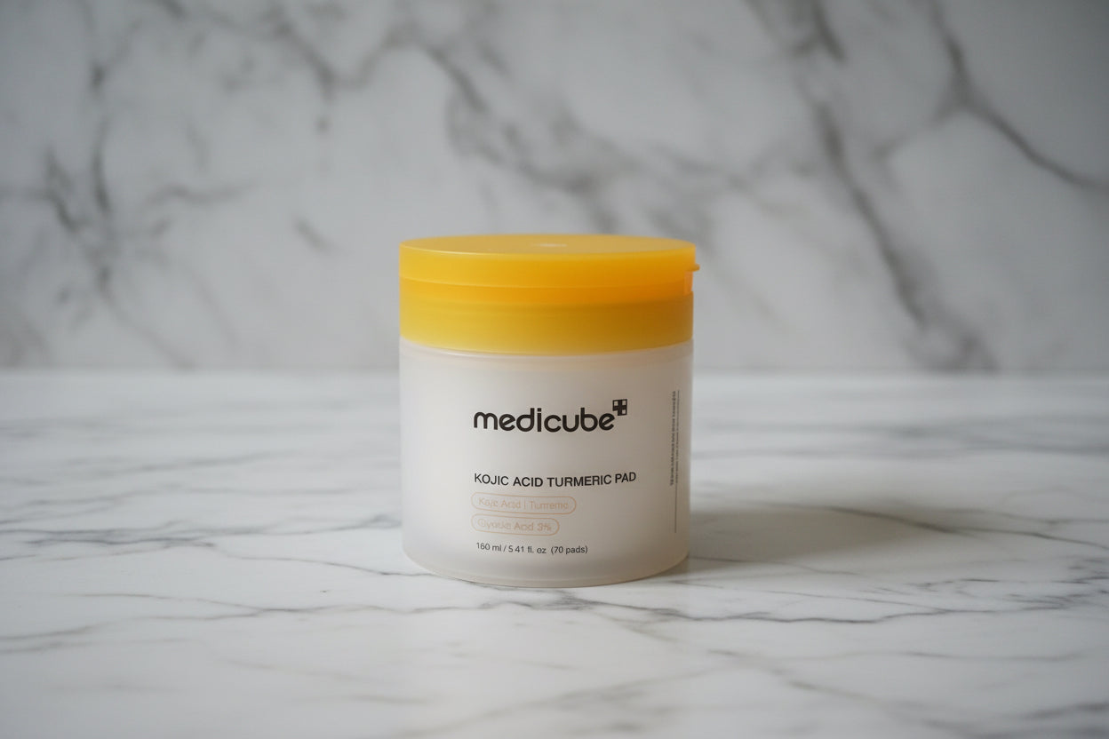 Medicube Kojic Acid Turmeric Pads 70 Count Dual Sided Exfoliating